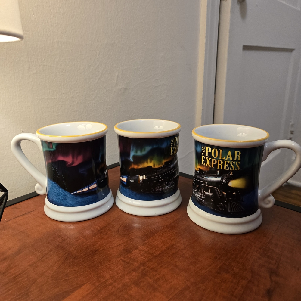 The Polar Express Yellow-Rim Ceramic Mug